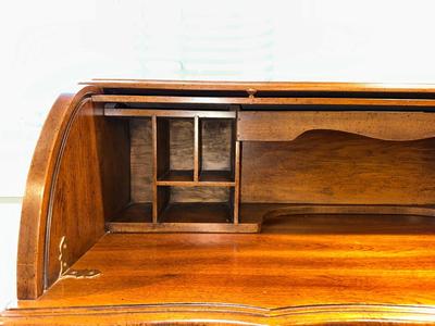 A SMALLER SIZED ROLL TOP DESK