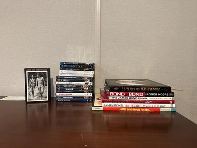 JAMES BOND MOVIES ON DVD AND COFFEE TABLE BOOKS