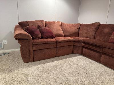 LIKE NEW LA Z BOY LAZY BOY DOUBLE RECLINING COMFY SOFA