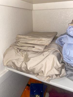 QUEEN SHEETS, DUVET COVER/W MATCHING THROW PILLOW CASE COVER, AND VICTORIA SECRETS BLANKET