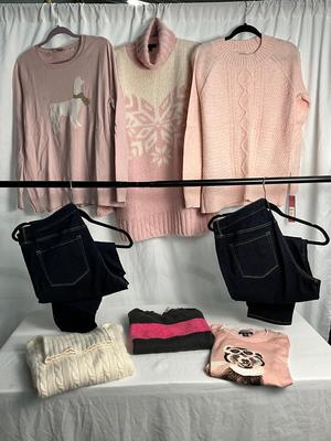 Lot G 319 Women’s Powder Pink Clothing Lot (XL)