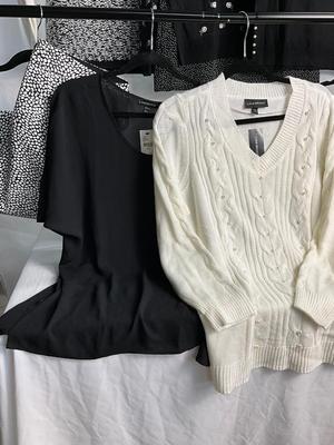 Lot E 340 Black & White Women’s Clothing Lot (XL)