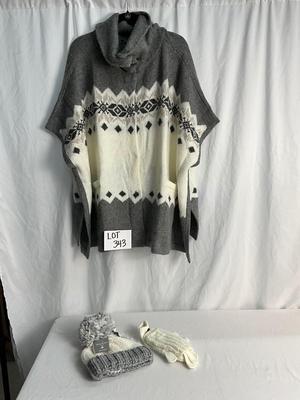 Lot M 343 Land’s End OS Sweater Ponch (OSFA)