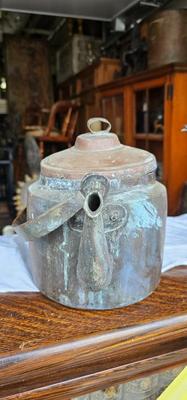 Copper Collection 3 Antique Teapots