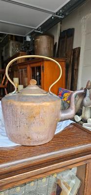 Copper Collection 3 Antique Teapots