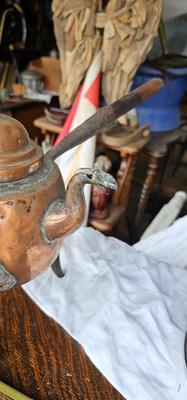 Copper Collection 3 Antique Teapots