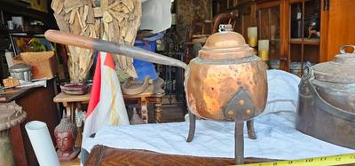 Copper Collection 3 Antique Teapots