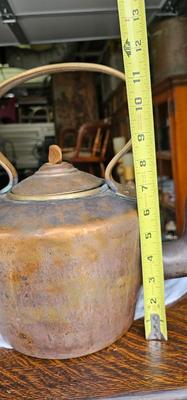 Copper Collection 3 Antique Teapots