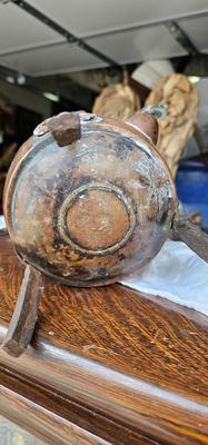 Copper Collection 3 Antique Teapots