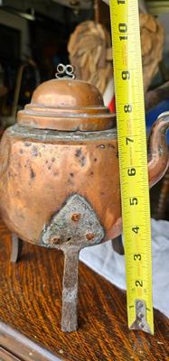 Copper Collection 3 Antique Teapots