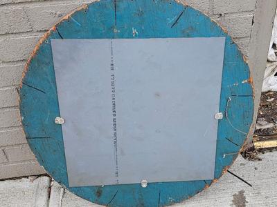 Vintage carnival game wheel made into a mirror