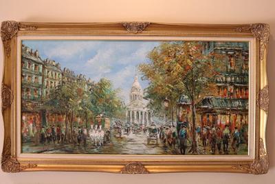 Framed Original Painting on Canvas