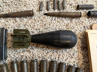 PAPER TARGETS, MILITARY CANVAS BAGS, SPENT SHELLS, CARBINE MAGAZINES AND MORE
