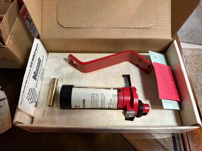 HORNADY PISTOL POWDER MEASURE FOR RELOADING, SPENT SHOTGUN SHELLS FOR RELOADING AND BORE CLEANING BRUSHES