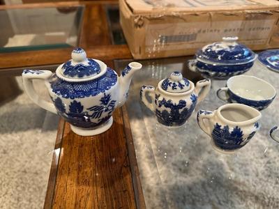 LITTLE HOSTESS CHILD'S CHINA PLAY TEA SET
