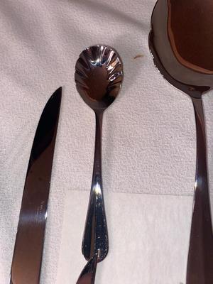 BRAND NEW HEAVY WALLACE FLATWARE 12 PLACE SETTING WITH EXTRAS