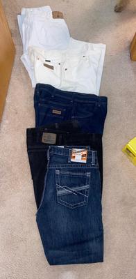 MENS JEANS, NEW CINCH, WRANGLERS AND MORE!, SIZE 36C32
