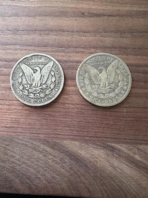Morgan Silver Dollars (Lot of 2) 1886 1887