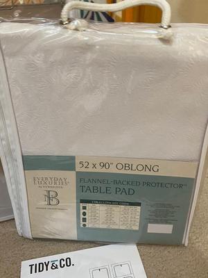 TIDY & CO. (4) MEDIUM COLLAPSIBLE STORAGE BOXES AND TABLE PAD