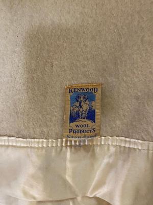 84x68 KENWOOD WOOL BLANKET AND NEW TABLE PAD