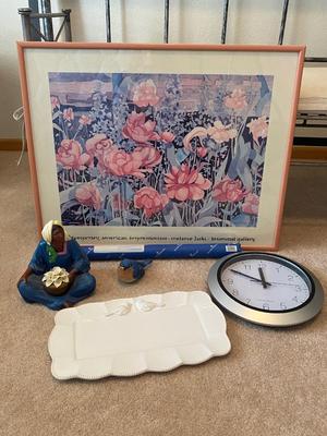 WALL ART, RADIO CONTROLLED CLOCK, MYSTERY POSTER, AND MORE!