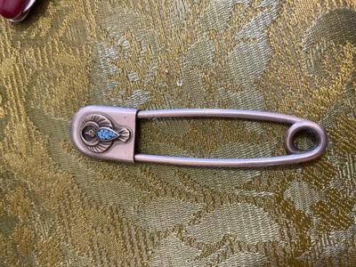 SWISS ARMY KNIFE, DOTLINE BINOCULARS, UNIQUE, SAFETY PIN, AND POCKET BINOCULAR