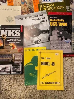 BOOKS ON MILITARY AND FIREARMS