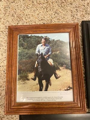FRAMED PICTURES OF RONALD REGAN