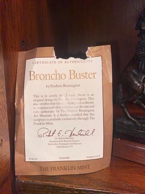 1988 FREDRICK REMINGTON ART MUSEUM “ THE BRONCO BUSTER”
