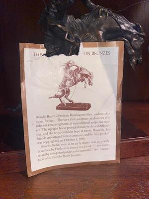 1988 FREDRICK REMINGTON ART MUSEUM “ THE BRONCO BUSTER”