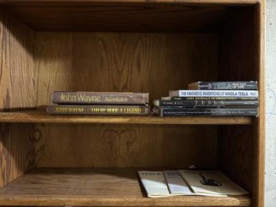 BOOKS ON JOHN WAYNE AND NIKOLA TESLA