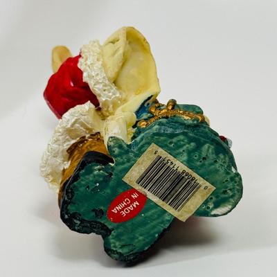 Christmas Pig Figurine