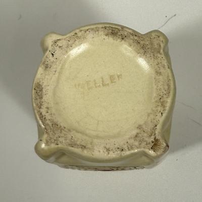 Antique Weller Pottery Roma Arts and Crafts Buttressed Incised Vase 7"