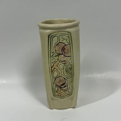Antique Weller Pottery Roma Arts and Crafts Buttressed Incised Vase 7"