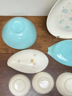 Mid Century Modern California Vernonware and Canonsburg Metlox Pottery Dishes, Bowls, and more
