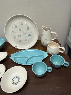 Mid Century Modern California Vernonware and Canonsburg Metlox Pottery Dishes, Bowls, and more