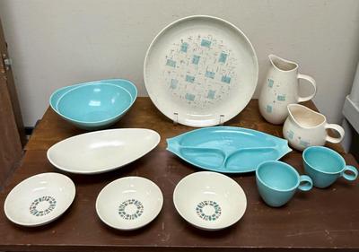 Mid Century Modern California Vernonware and Canonsburg Metlox Pottery Dishes, Bowls, and more