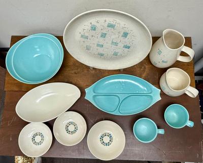 Mid Century Modern California Vernonware and Canonsburg Metlox Pottery Dishes, Bowls, and more