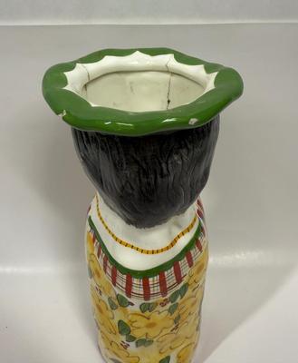Vintage 1980’s Bella Casa “Daisy” Susan Paley By Ganz Hand Painted Ceramic Vase