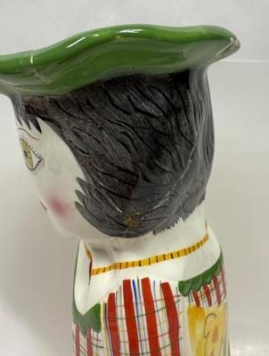 Vintage 1980’s Bella Casa “Daisy” Susan Paley By Ganz Hand Painted Ceramic Vase