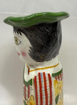 Vintage 1980’s Bella Casa “Daisy” Susan Paley By Ganz Hand Painted Ceramic Vase