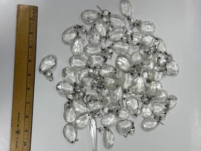 VIntage Lot of Chandelier Crystal Prism Beads Various Sizes