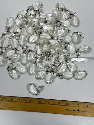 VIntage Lot of Chandelier Crystal Prism Beads Various Sizes