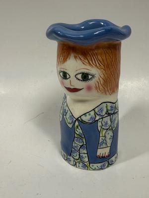 Bella Casa Ganz Ceramic Vase KATE by SUSAN PALEY 5" tall