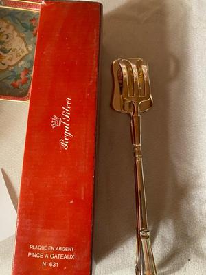 BEAUTIFUL LEAD CRYSTAL BOWL, ROYAL SILVER PLATED TONGS, AND MORE!