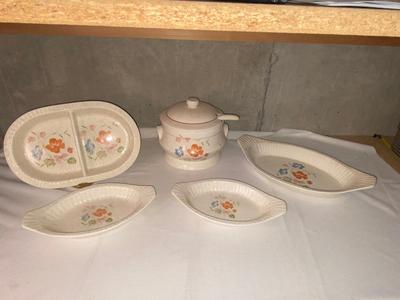 TREASURE CRAFT SOUP TUREEN AND SERVING DISHES