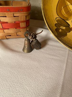 CHIP AND DIP DISH, SERVING TRAY, CANDLES IN JARS AND LONGABERGER BASKET