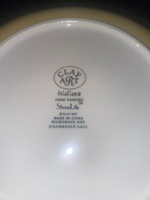 CLAY ART ITALIANO PLATTER, RAVIOLI MAKER, BAKING DISH & LONGABERGER BASKET