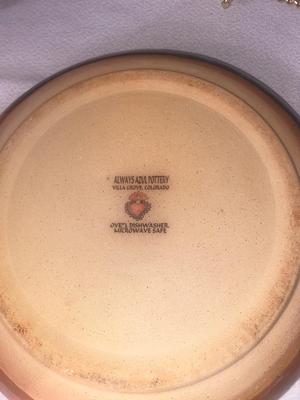COMPLETE 4 PLACE SETTING OF ALWAYS AZUL POTTERY DINNERWARE