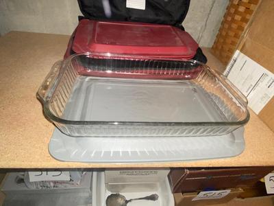 CASSEROLE DISHES WITH LIDS AND THERMAL CARRIER